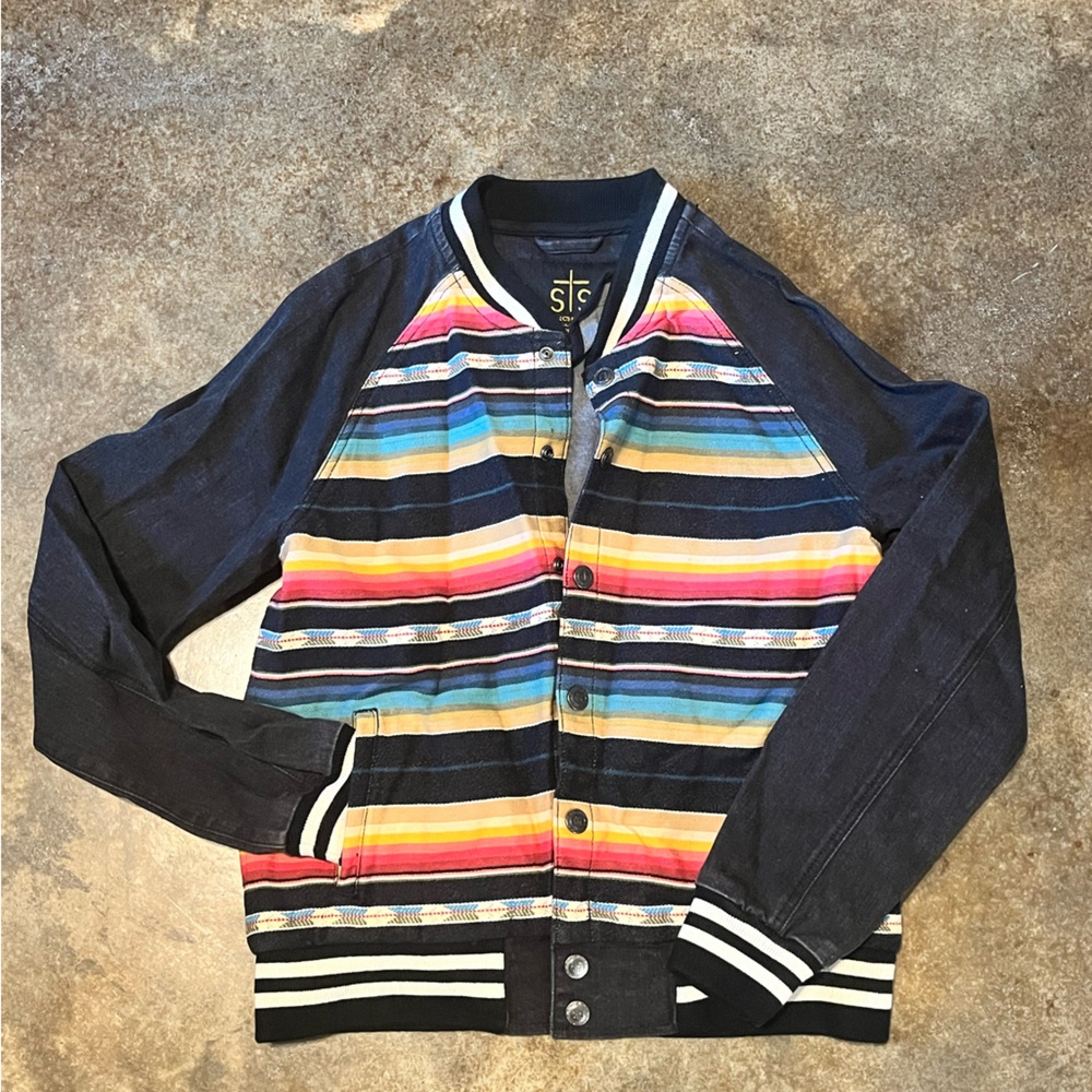 STS Serape Denim Jacket Small